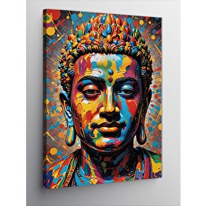 Kanvas Tablo Renkli Buda 100x140 cm