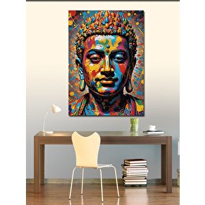 Kanvas Tablo Renkli Buda 100x140 cm