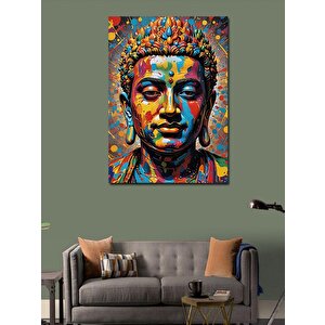 Kanvas Tablo Renkli Buda 100x140 cm
