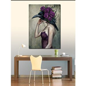 Kanvas Tablo Karga Şapka 70x100 cm