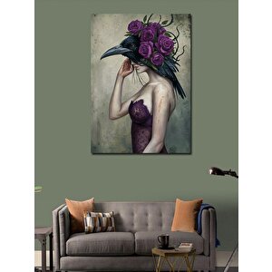Kanvas Tablo Karga Şapka 70x100 cm