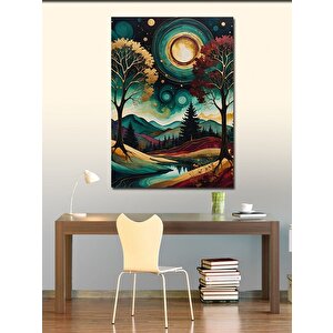 Kanvas Tablo Renkli Manzara 70x100 cm