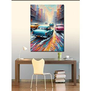 Kanvas Tablo Renkli Yağmur 100x140 cm