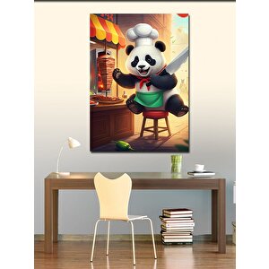 Kanvas Tablo Dönerci Şef Panda