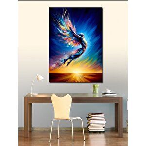 Kanvas Tablo Renkli Kuş 70x100 cm