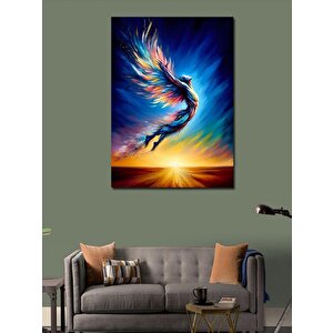 Kanvas Tablo Renkli Kuş 70x100 cm