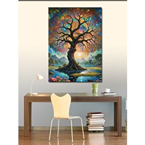 Kanvas Tablo Hayat Ağacı 100x140 cm