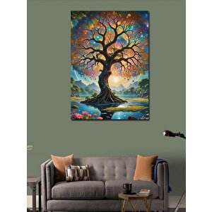 Kanvas Tablo Hayat Ağacı 100x140 cm