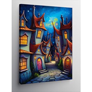 Kanvas Tablo Masal Köyü 100x140 cm