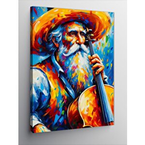 Kanvas Tablo Renkli Şapka 70x100 cm