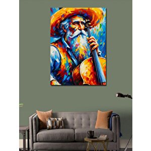 Kanvas Tablo Renkli Şapka 70x100 cm