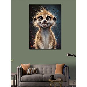 Kanvas Tablo 2 Adet Karga Ve Ay 50x70 cm