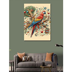 Kanvas Tablo Renkli Kuş 100x140 cm