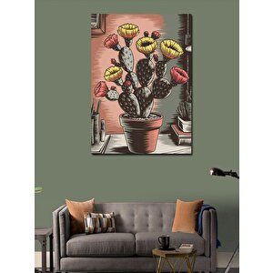 Kanvas Tablo Kaktüs Sanatı 70x100 cm