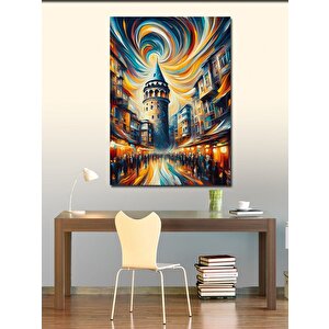 Kanvas Tablo Galata Ve Renkli Enerji 70x100 cm