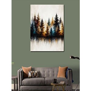Kanvas Tablo Ormandaki Ağaçlar 100x140 cm