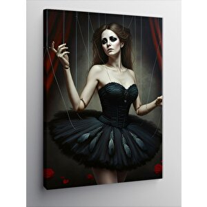 Kanvas Tablo Kara Kuğu 70x100 cm