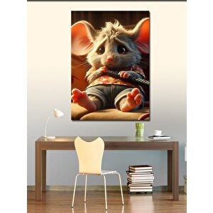 Kanvas Tablo Ağacın Üzerindeki Kız 50x70 cm
