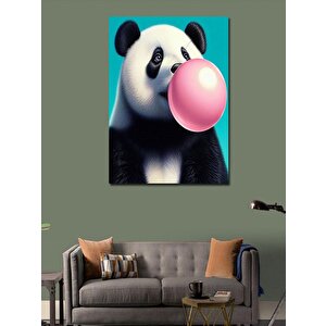 Kanvas Tablo Balonlu Panda