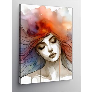 Kanvas Tablo Renkli Şapka 70x100 cm