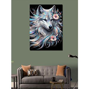 Kanvas Tablo Renkli Kurt 70x100 cm