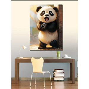 Kanvas Tablo Mutlu Panda