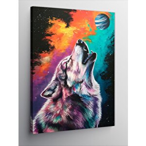 Kanvas Tablo Renkli Kurt 70x100 cm