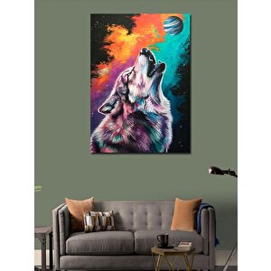 Kanvas Tablo Renkli Kurt 70x100 cm