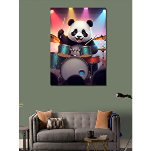 Kanvas Tablo Davulcu Panda