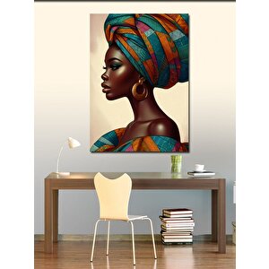 Kanvas Tablo Renkli Kadın 100x140 cm