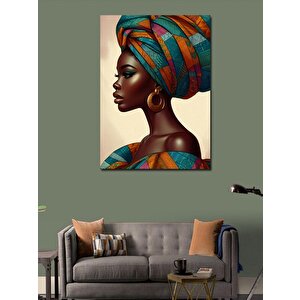 Kanvas Tablo Renkli Kadın 100x140 cm