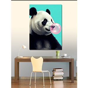 Kanvas Tablo Balonlu Panda 70x100 cm