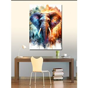 Kanvas Tablo Renkli Fil 100x140 cm