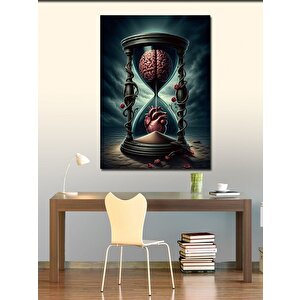 Kanvas Tablo Zaman Kum Saati 70x100 cm