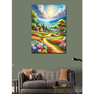 Kanvas Tablo Renkli Yol 100x140 cm