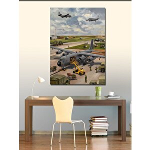 Kanvas Tablo Kargo Uçağı 100x140 cm