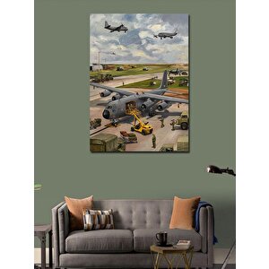 Kanvas Tablo Kargo Uçağı 100x140 cm