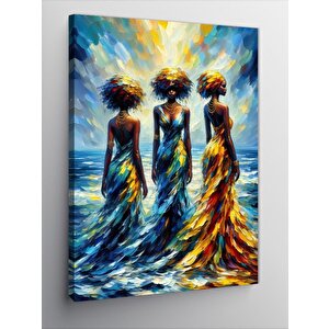 Kanvas Tablo Renkli Kadınlar 70x100 cm