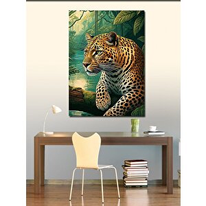 Kanvas Tablo Leopar Portresi 70x100 cm