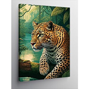 Kanvas Tablo Leopar Portresi