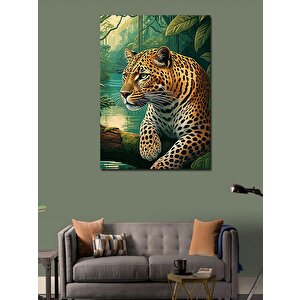 Kanvas Tablo Leopar Portresi