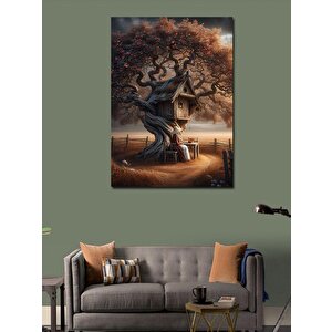 Kanvas Tablo Gizemli Ağaç Evi 70x100 cm