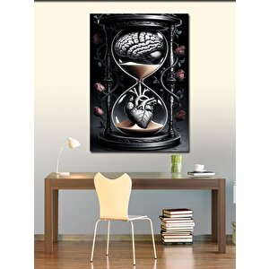 Kanvas Tablo Kum Saati 100x140 cm