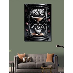 Kanvas Tablo Kum Saati 100x140 cm