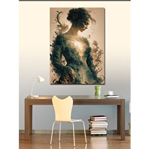 Kanvas Tablo Ağaçlar Ve Kadın 70x100 cm