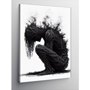 Kanvas Tablo Ağaç İnsan Entler 70x100 cm
