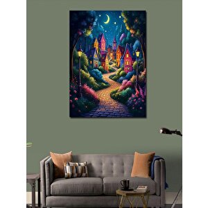 Kanvas Tablo Renkli Sokak 70x100 cm