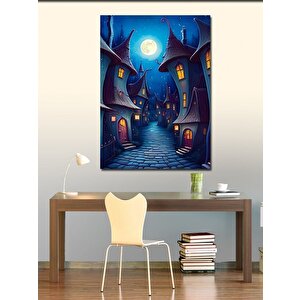 Kanvas Tablo Masal Evleri 70x100 cm