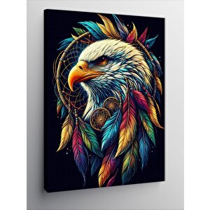 Kanvas Tablo Renkli Kartal 70x100 cm