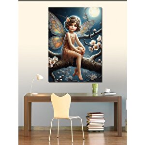 Kanvas Tablo Ağaçtaki Peri Kızı 50x70 cm